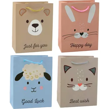 Papírová dárková taška se zvířátky