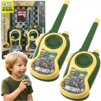 Vysílačka Dětské vysílačky MILITARY s dosahem až 300 m – sada 2 kusů