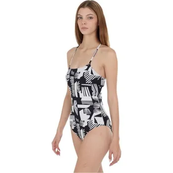 Dámské plavky Dámské jednodílné plavky FUNDANGO LORIDA XS Černá, Bílá