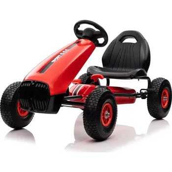 Dětské šlapadlo LEAN CARS Gokart šlapací motokára G208 červená