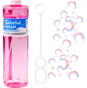 Láhev Velká lahev mýdlových bublin s hůlkou 1L