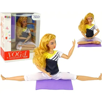 Panenka LEAN Toys na jógu Dlouhé blond vlasy