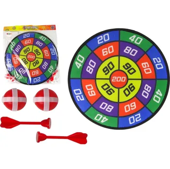 Desková hra Dovednostní hra Dart s terčem a míčky na suchý zip