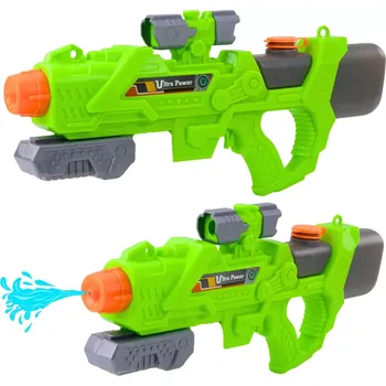 Dětská zbraň Mechanická vodní pistole 550 ml zelená