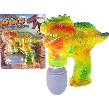 Dětská zbraň Dětská bublifuková pistole dinosaurus s vajíčkovým roztokem