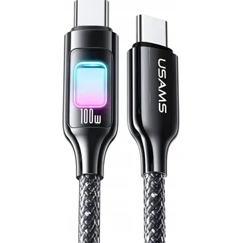 Datový kabel Kabel Usams USB typ C - USB typ C 1,2 m šedý