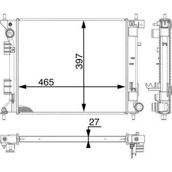 Chladič motoru Chladič, chlazení motoru MAHLE CR 1982 000P