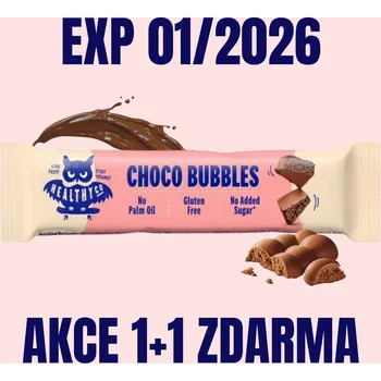Čokoláda HealthyCo Bubbly Milk Chocolate Bar 30 g 1+1 ZDARMA EXP 26.01.2026