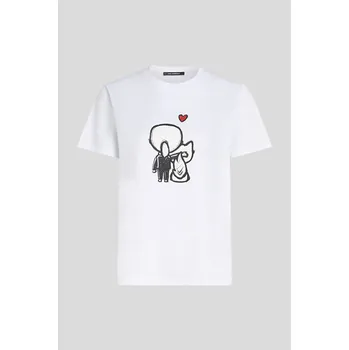TRIČKO KARL LAGERFELD IKON VALENTINE T-SHIRT WHITE