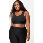 DECATHLON Dámská fitness podprsenka E-H vysoké zpevnění 4XL GH ČERNÁ