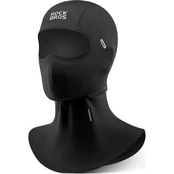 Pokrývka hlavy ROCKBROS Zimní ochranná kukla ČERNÁ