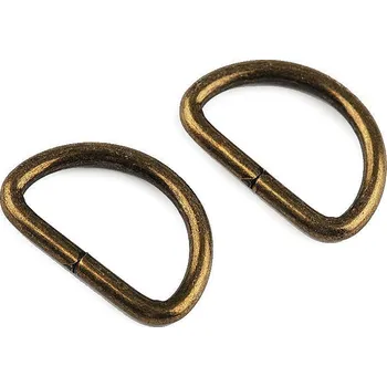 Polokroužek šíře 25 mm, střední, 5 staromosaz