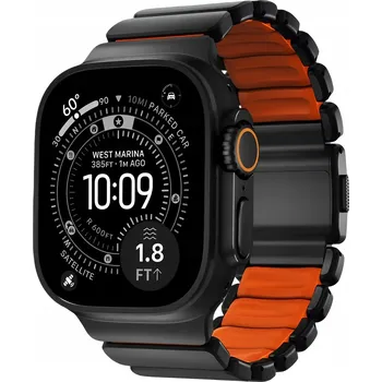 Řemínek na hodinky Náramek Nomad pro Apple Watch 24mm stříbrný