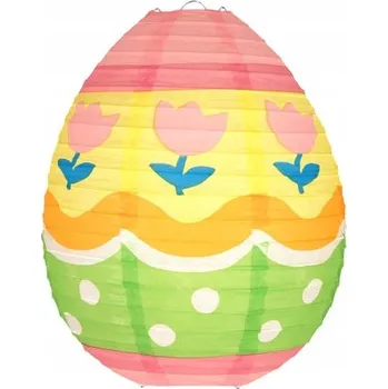 Velikonoční dekorace Papírový lampion Velikonoční Vajíčko Kraslice 25 cm 1 ks