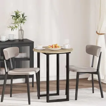 Konferenční stolek Stolek VidaXL kulatý 60 x 1,5 x 60 cm dub sonoma