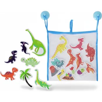 Hračka pro nejmenší ZABAWKI DO KĄPIELI PIANKOWE NAKLEJKI FIGURKI DINOZAURY Hračky do vody