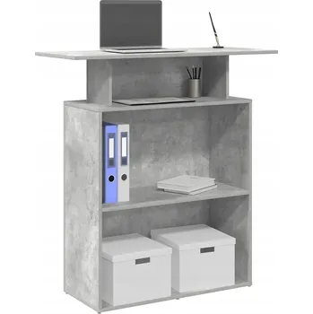 Psací stůl Obdélníkový psací stůl VidaXL 100 x 40 x 104 cm, odstíny šedé