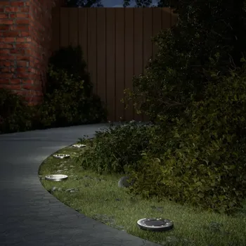 Venkovní osvětlení Solární lampa zapichovací lampa VidaXL černá 13 cm 12 ks