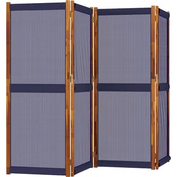 Paraván PARAVÁN 4-DÍLNÝ TMAVĚ MODRÝ 280X180CM