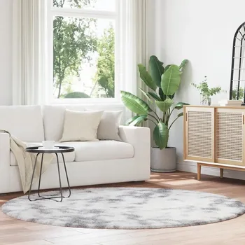 Koberec Koberec shaggy s dlouhým vlasem, NAVARRA, stříbrnošedý, 200x200cm