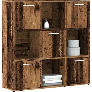 Knihovna Police dřevotříska VidaXL 28 x 90 cm Pálené dřevo