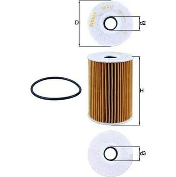 Olejový filtr Olejový filtr MAHLE OX 415D