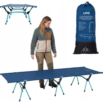 Postel Polní lůžko 190 cm x 65 cm modré