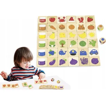 Dřevěná hračka GRA DREWNIANA UKŁADANKA SORTUJ KOLORY VZDĚLÁVACÍ HRA HRAČKA PRO DĚTI 3+