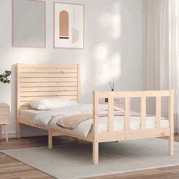 Postel Rám postele s čelem Small Single masivní dřevo