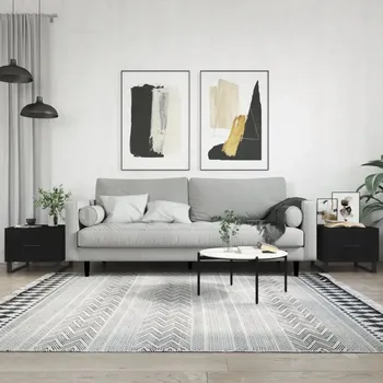 Konferenční stolek Kávový stolek VidaXL čtvercový 50 x 40 x 50 cm černý