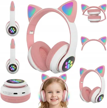 Sluchátka Bezdrátová sluchátka přes uši Extralink Cat Ear (kočičí uši)