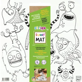 Obraz Transparentní podložka pro vybarvování Strigo Funny Mat Monsters