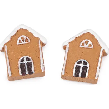 Vánoční dekorace Vánoční samolepicí perníčky, střední, 1 přírodní stř.