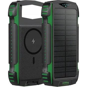 Powerbanka 4smarts Solární Powerbanka TitanPackRugged UltiMag 20000mAh zelená/zelená 54