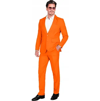 Karnevalový kostým PÁNSKÝ POMERANČOVÝ DISCO OBLEK NA SILVESTRA KARNEVAL PÁRTY ZÁBAVA XL