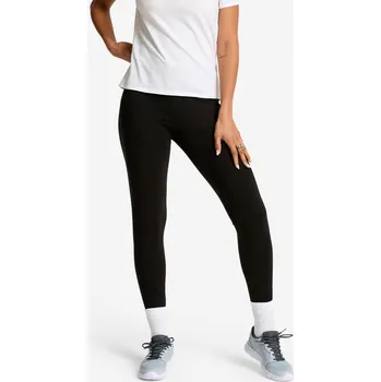 DOMYOS Dámské fitness legíny Slim S ČERNÁ