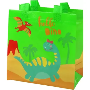 Dárková taška Dárková taška dinosaurus zelená 23 × 21,5 × 11 cm