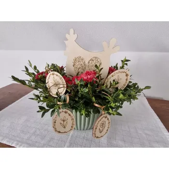 Velikonoční dekorace Velikonoční vajíčka s gravírem sada 12 ks (Velikonoční vajíčka s gravírem)