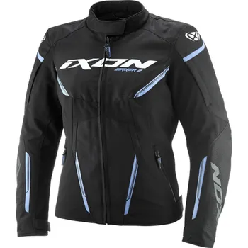 Sportovní oblečení Dámská bunda na motorku IXON Striker 2 Lady černo-levandulová L