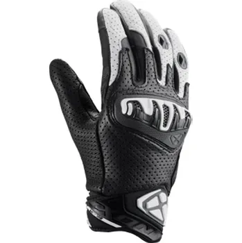 Moto rukavice Rukavice na motorku IXON Mirage Leather černo-bílé XL