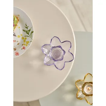 Svícen Sinsay - Skleněný svícen - levandulová - 884IN-04X - 884IN-04X-ONE