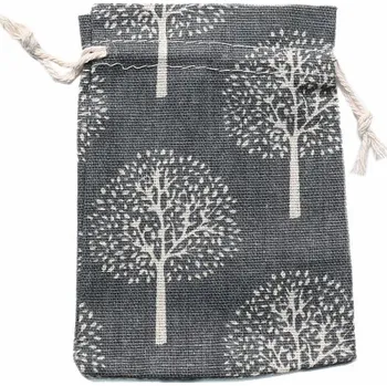 Dárková taška Sáček plátěný se stromy 10x14 cm cca 10 x 14 cm