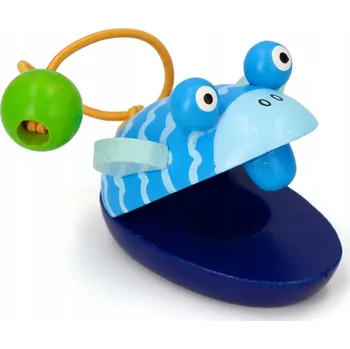 Hudební nástroj pro děti KASTANIETY DREWNIANE ZWIERZĄTKA W. RYBKA - DŘEVĚNÝ HUDEBNÍ NÁSTROJ