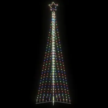 Vánoční dekorace Vánoční stromek LED 495 diod Multicolour 300,5 cm