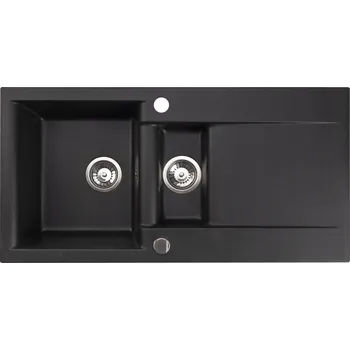 Granitový dřez Dřez jednopůlkomorový Brenor Estein 98 granit černý
