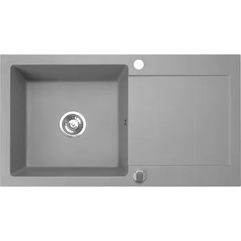 Granitový dřez Jednokomorový granitový dřez Brenor Cordeo XL, šedý