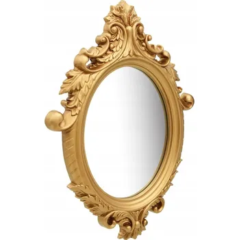Zrcadlo Zrcadlo v ozdobném rámu, 56 x 76 cm, zlaté