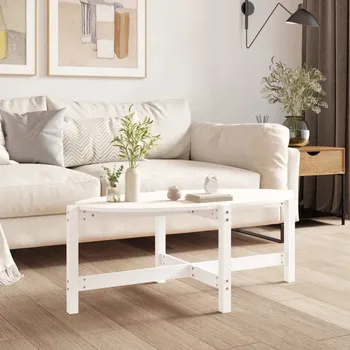 Konferenční stolek Konferenční stolek, bílý, 118x63x45 cm, masivní borové dřevo