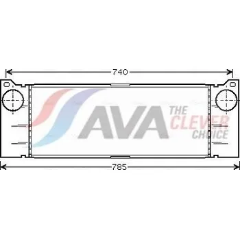 Chladič motoru Chladič turba AVA MSA4473