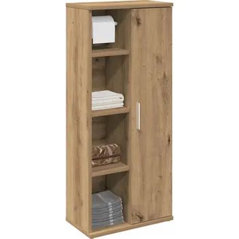 Koupelnový nábytek Koupelnová skříňka s držákem na role, dub artisan, 39x22x90 cm